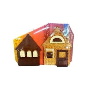 House Pins by Lucinda Mini House Broach Rainbow Glitter